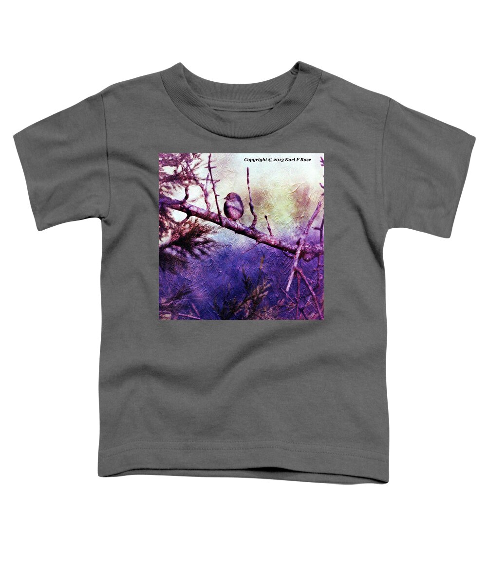 Birds Toddler T-Shirt featuring the photograph Bird in tree by Karl Rose