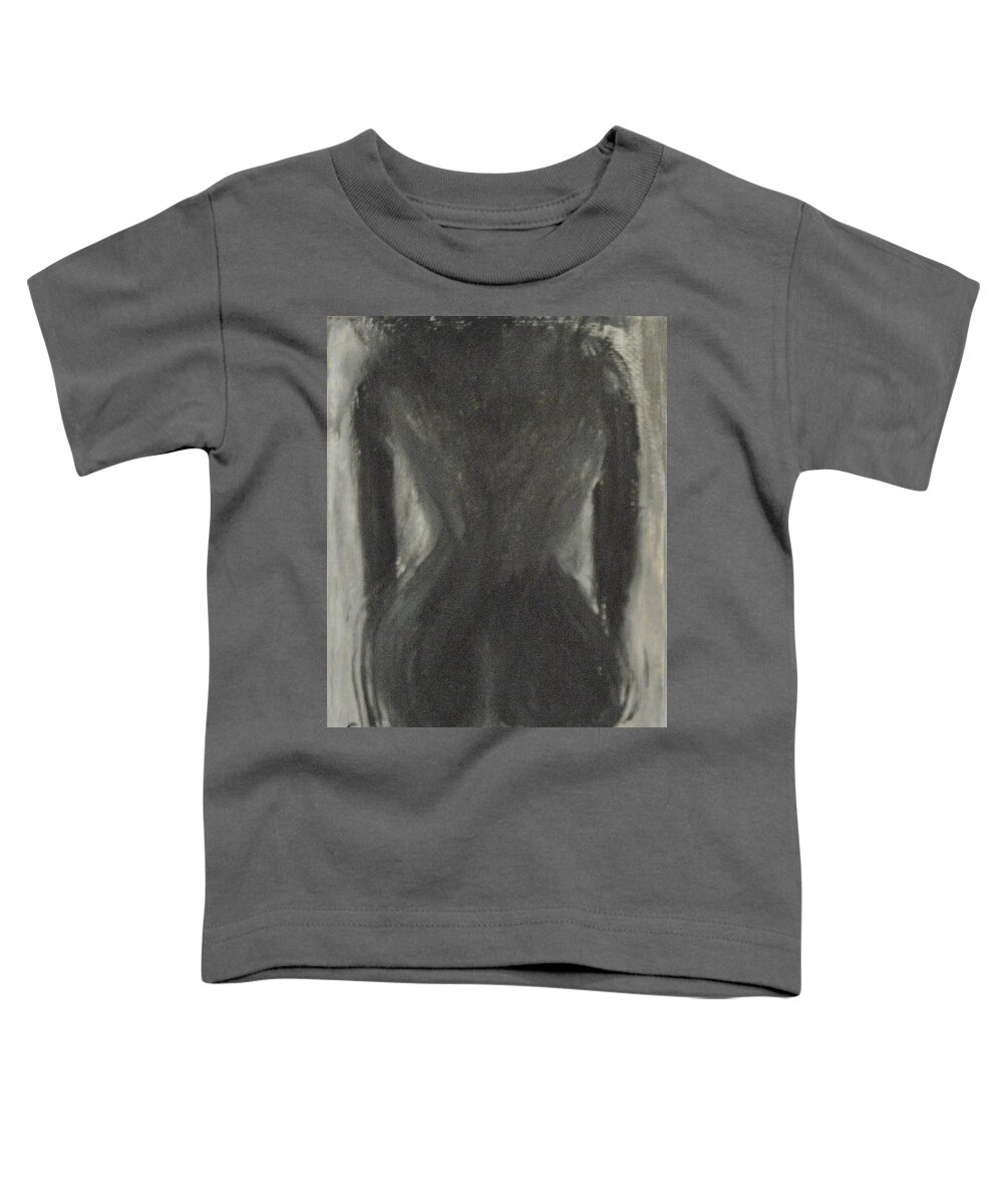 Black And White Art Toddler T-Shirt featuring the painting Black and White by Suzanne Surber