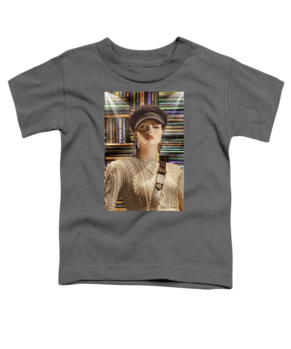 Book Police Toddler T-Shirt featuring the photograph Book Police by Chuck Staley