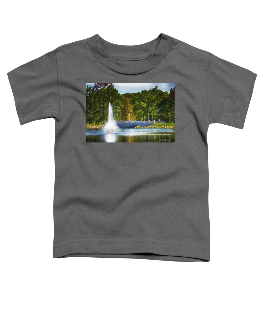 Water Toddler T-Shirt featuring the photograph Bridge Over Troubled Waters by Skip Tribby