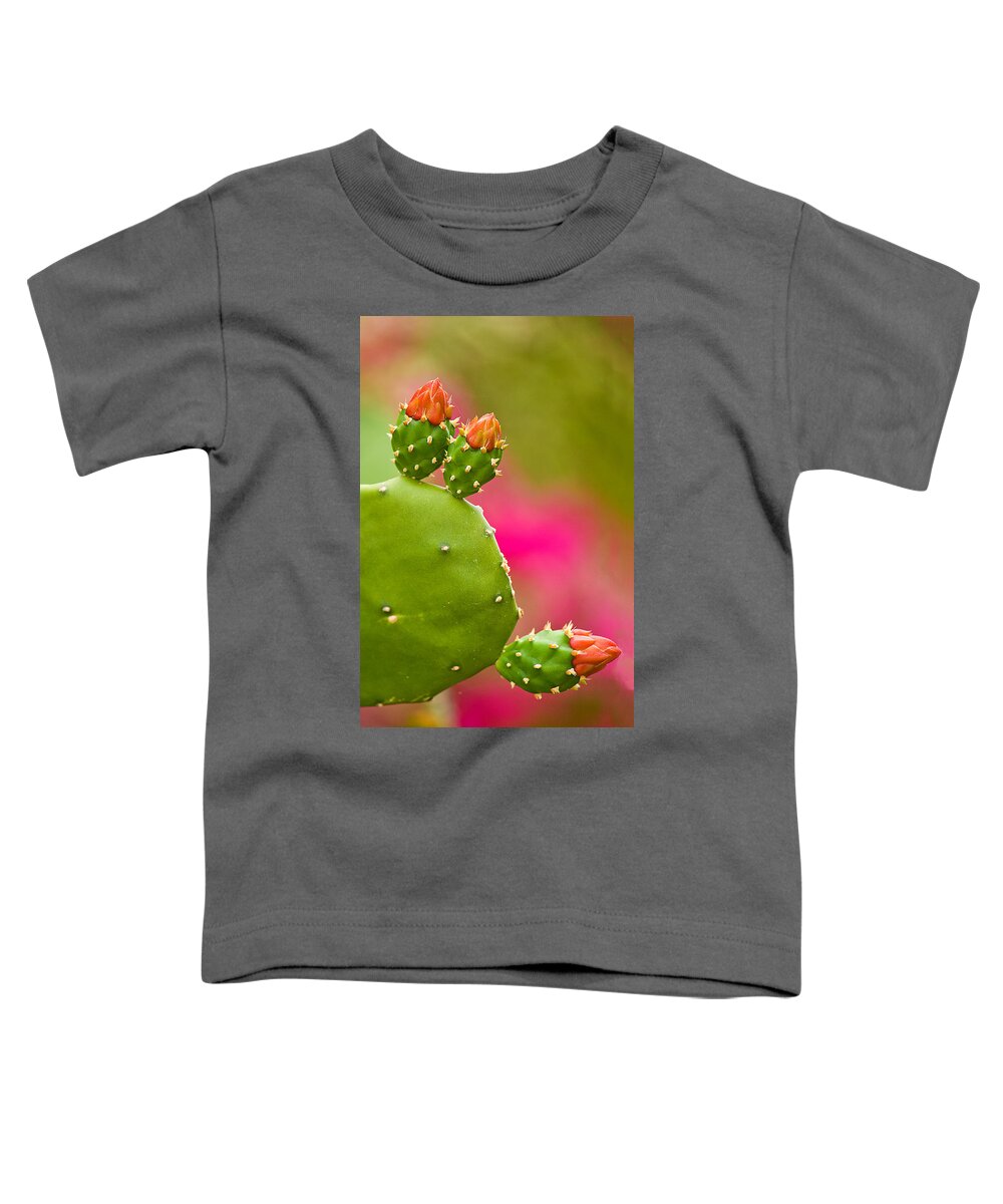 Cactus Toddler T-Shirt featuring the photograph Cactus Flower by Lisa Chorny