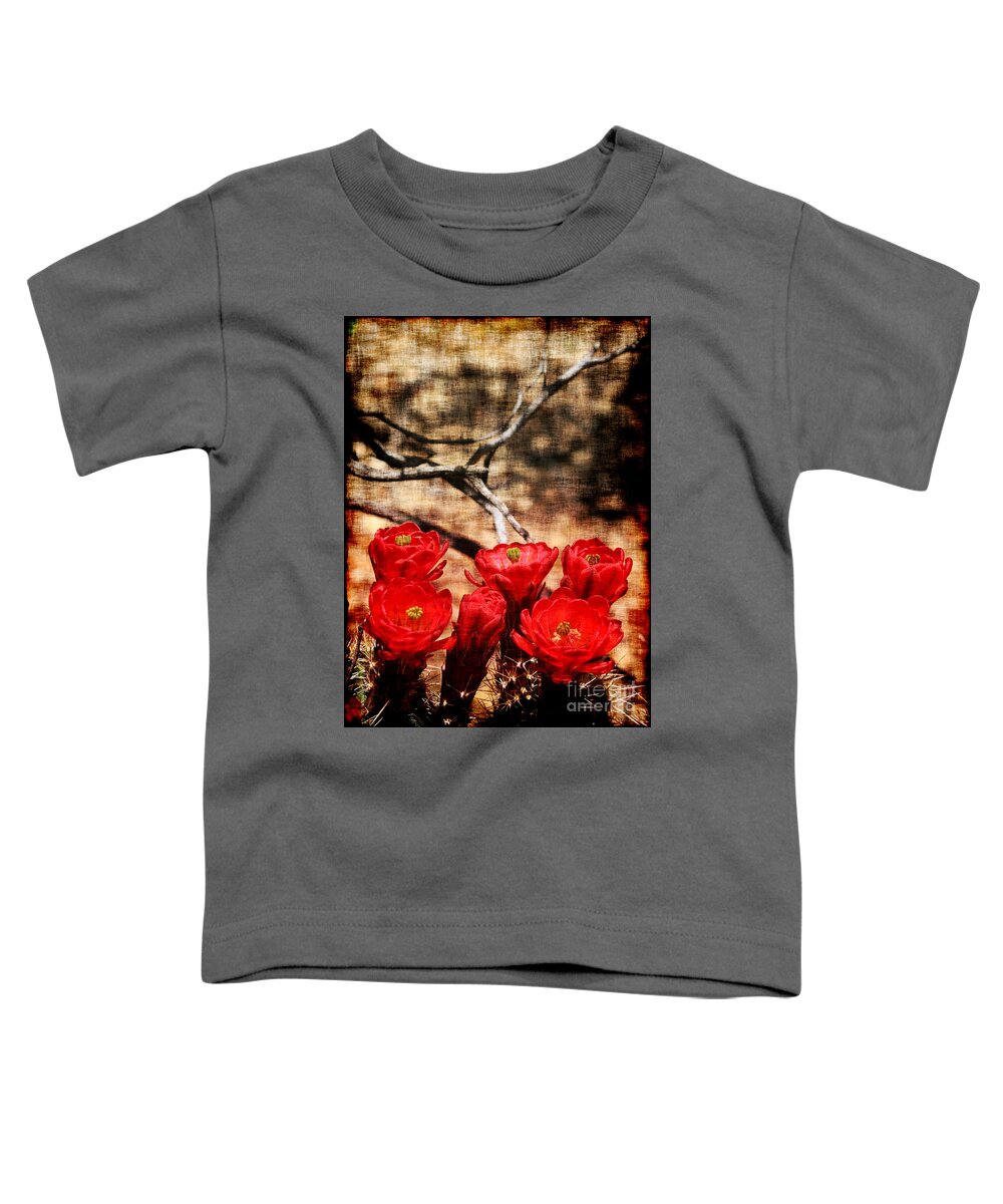 Cactus Toddler T-Shirt featuring the photograph Cactus Flowers 2 by Julie Lueders 