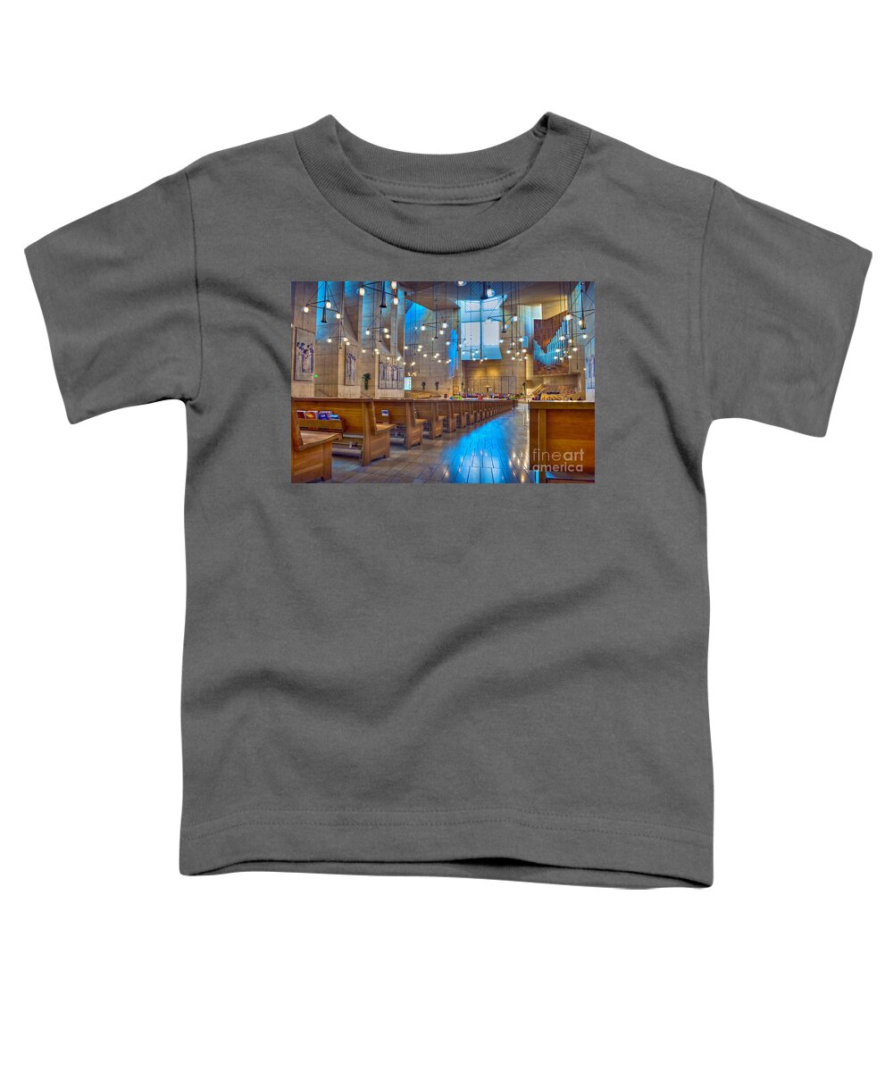Cathedral Of Our Lady Of The Angels Toddler T-Shirt featuring the photograph Cathedral of Our Lady of the Angels Los Angeles by David Zanzinger