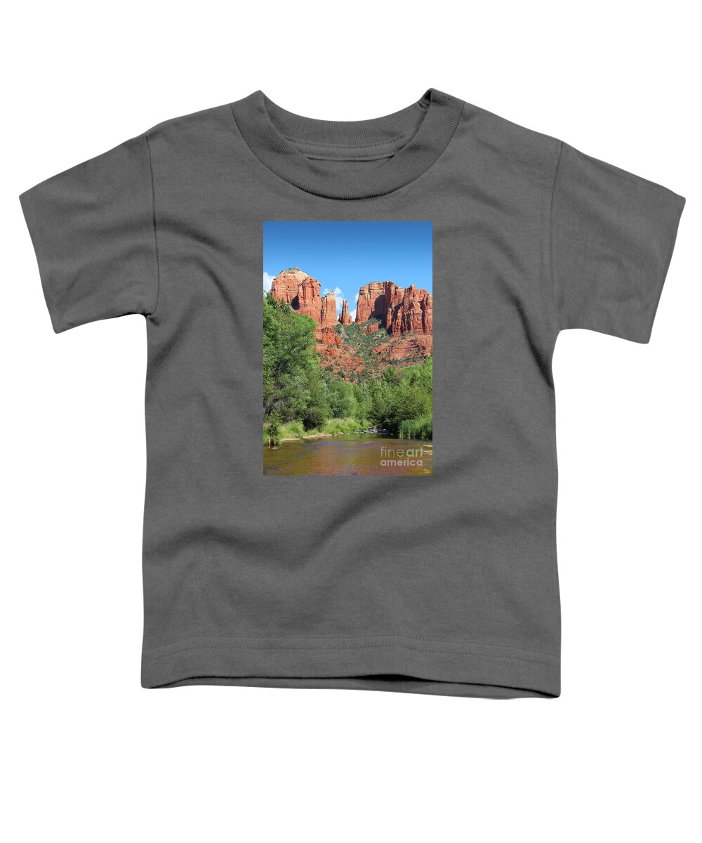 Cathedral Toddler T-Shirt featuring the photograph Cathedral Rock Sedona by Jemmy Archer