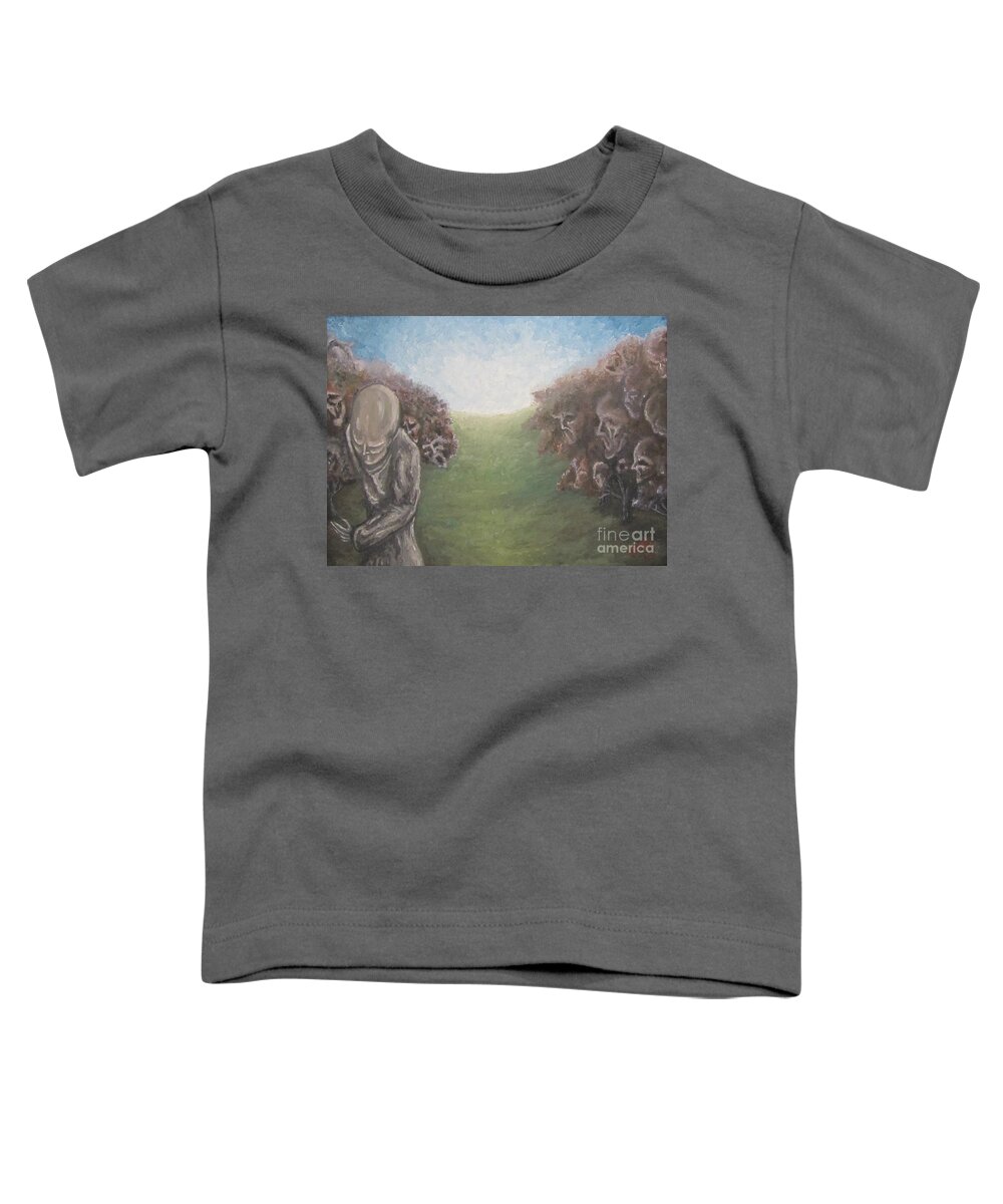 Tmad Toddler T-Shirt featuring the painting Closure by Michael TMAD Finney