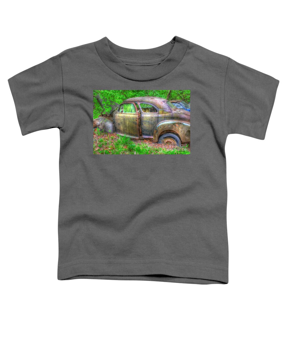Antique Toddler T-Shirt featuring the photograph Coat of Different Colors- Auto Personalities #3 by Dan Stone