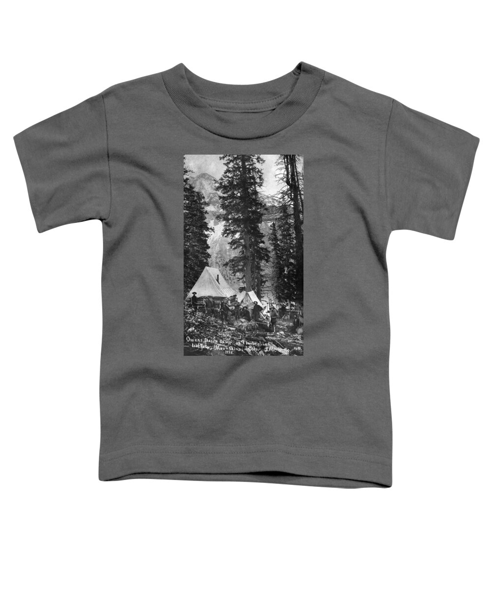 1893 Toddler T-Shirt featuring the photograph Colorado Mining Camp, 1893 by Granger