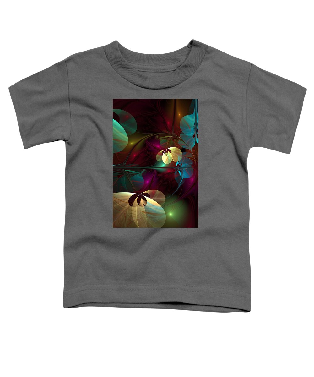 Abstract Toddler T-Shirt featuring the digital art Colorful Fantasy by Gabiw Art