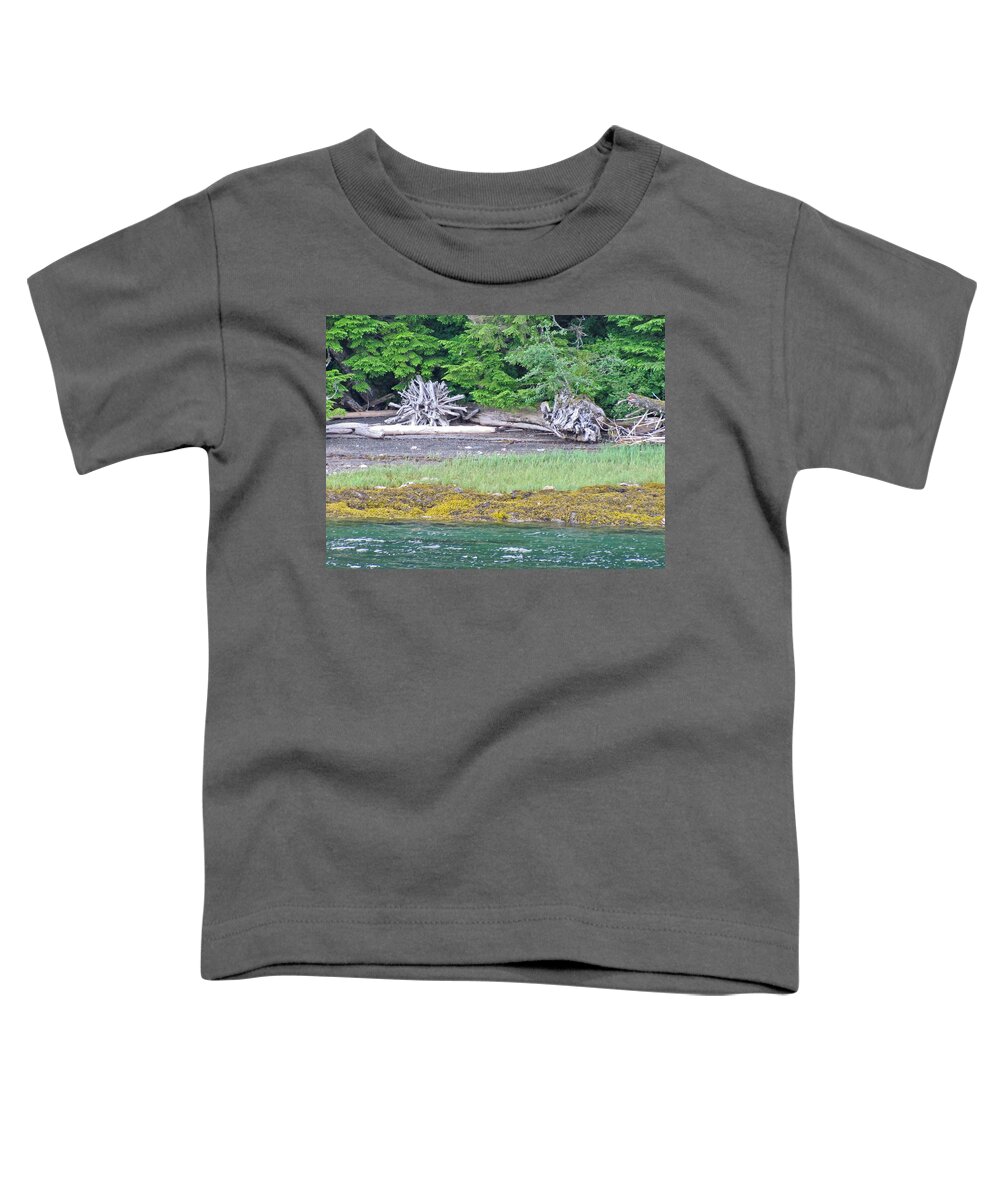 Landscape Toddler T-Shirt featuring the photograph Colors of Alaska - Layers of Greens by Natalie Rotman Cote
