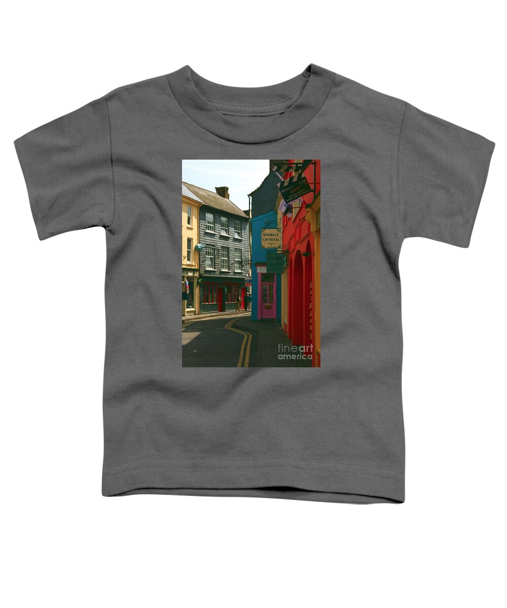 County Cork Toddler T-Shirt featuring the photograph Colourful Kinsale Street by Jeremy Hayden