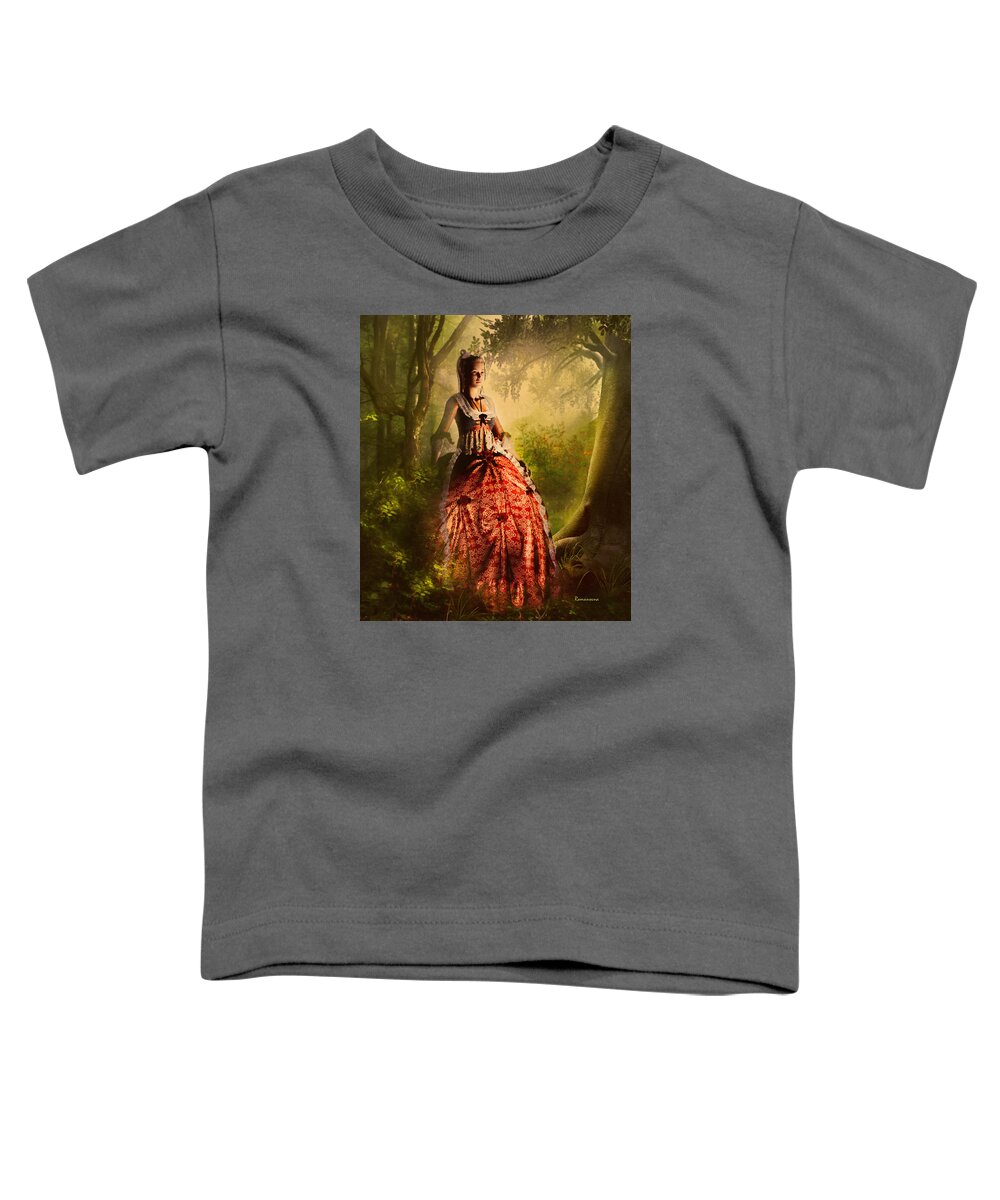 3d Toddler T-Shirt featuring the mixed media Come To Me In The Moonlight by Georgiana Romanovna