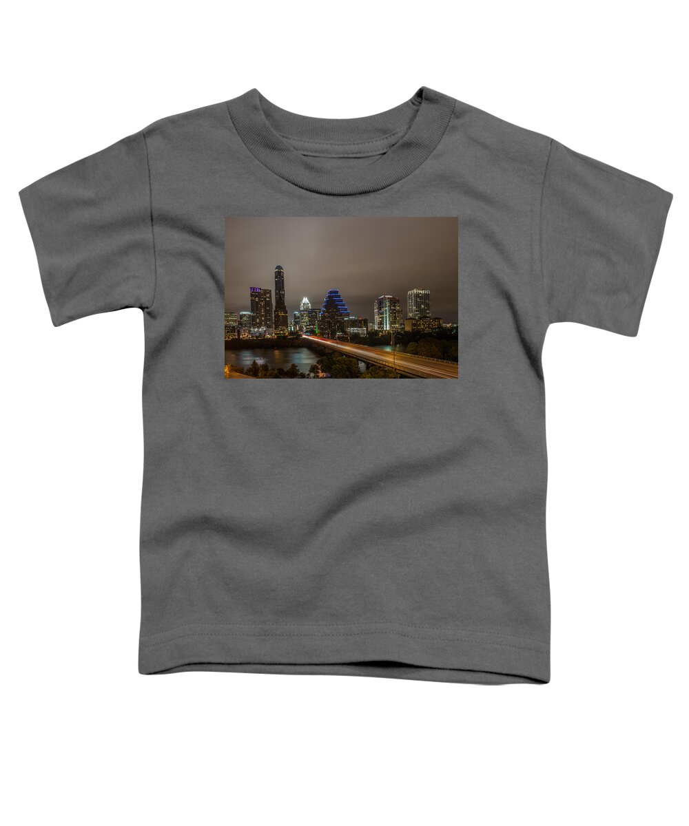 Austin Toddler T-Shirt featuring the photograph Congress Avenue Bridge by David Downs