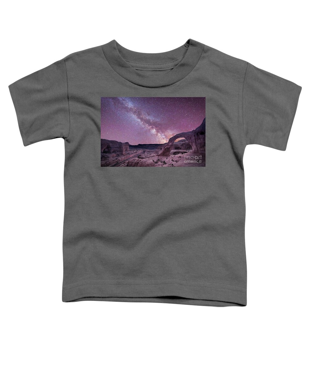 Sunset Toddler T-Shirt featuring the photograph Corona Arch Milky Way by Michael Ver Sprill