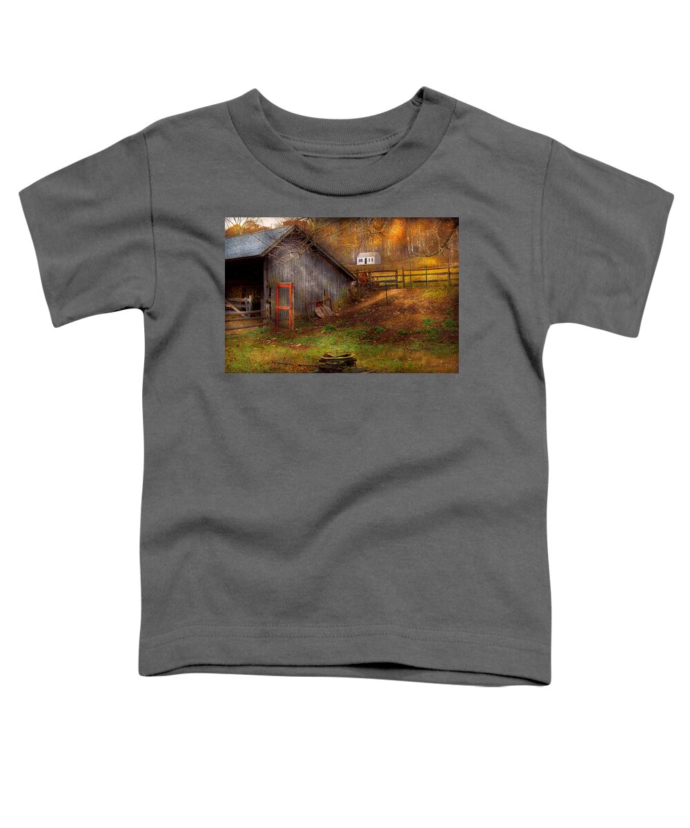 Farm Toddler T-Shirt featuring the photograph Country - Morristown NJ - Rural refinement by Mike Savad