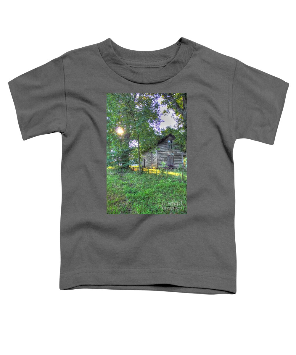 Ramshackle Toddler T-Shirt featuring the digital art Country Sunrise by Dan Stone