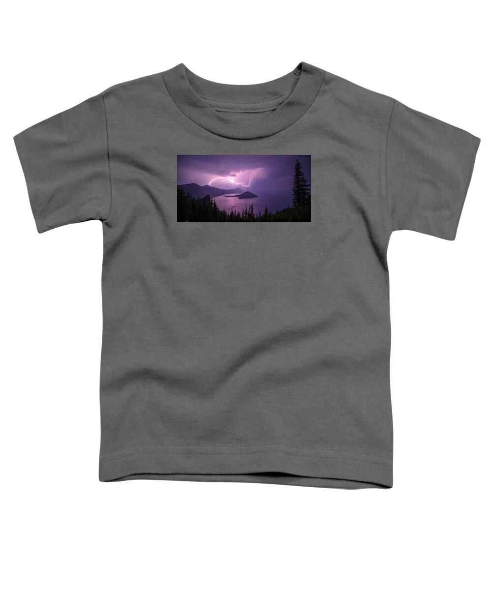 Crater Storm Toddler T-Shirt featuring the photograph Crater Storm by Chad Dutson