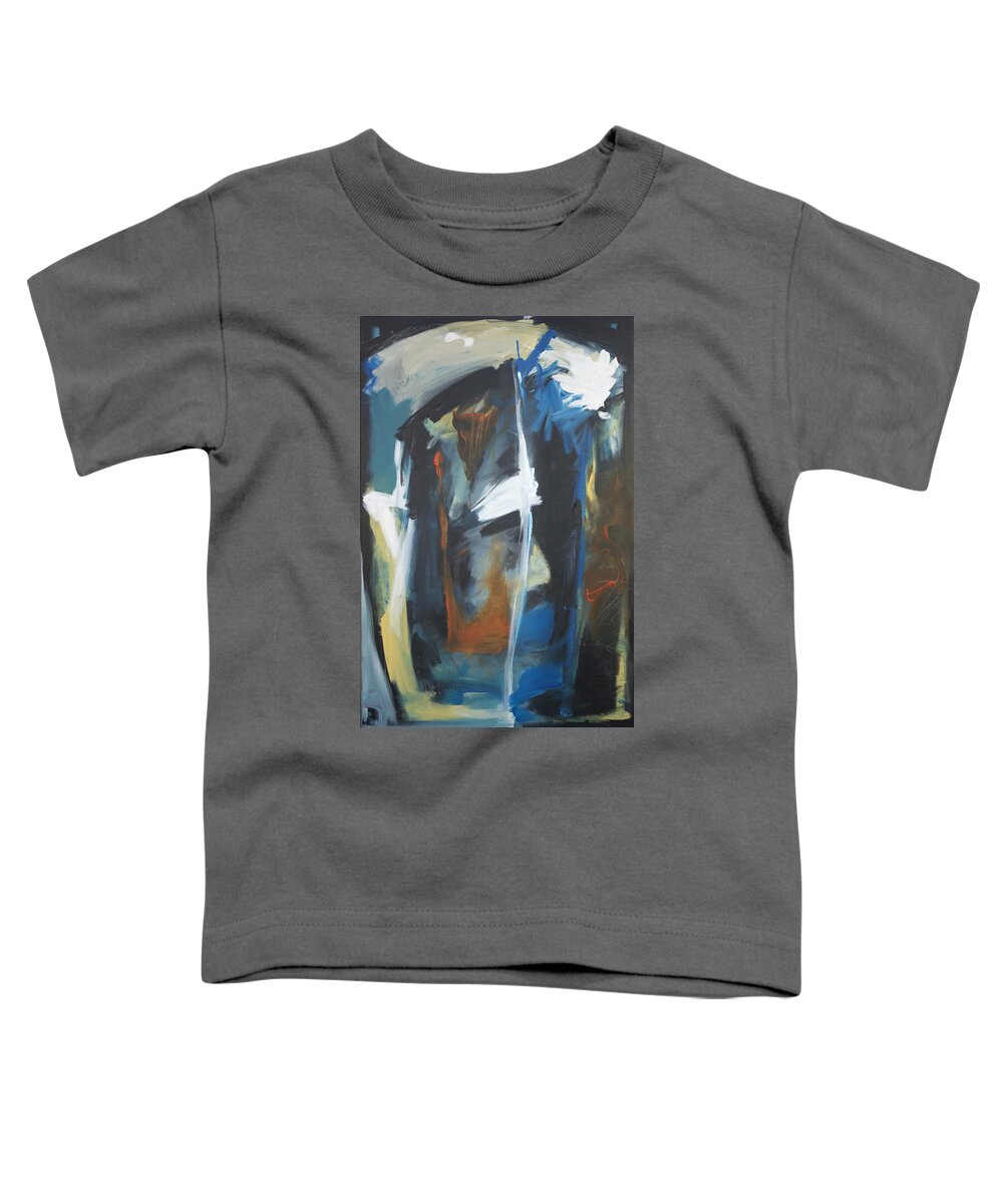 Abstract Toddler T-Shirt featuring the painting Cultural Project #2 by Tim Nyberg
