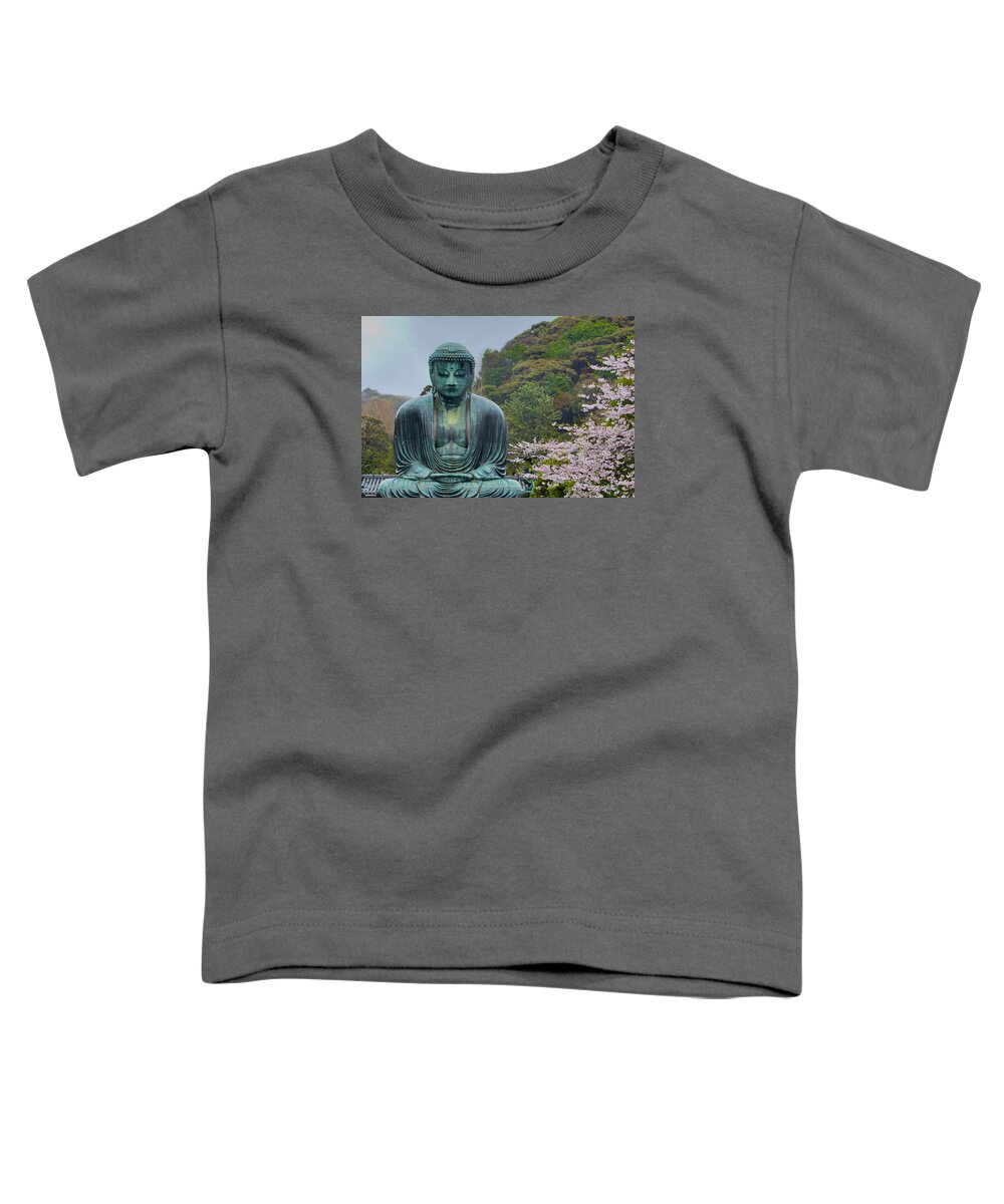 Japan Toddler T-Shirt featuring the photograph Daibutsu Buddha by Alan Toepfer