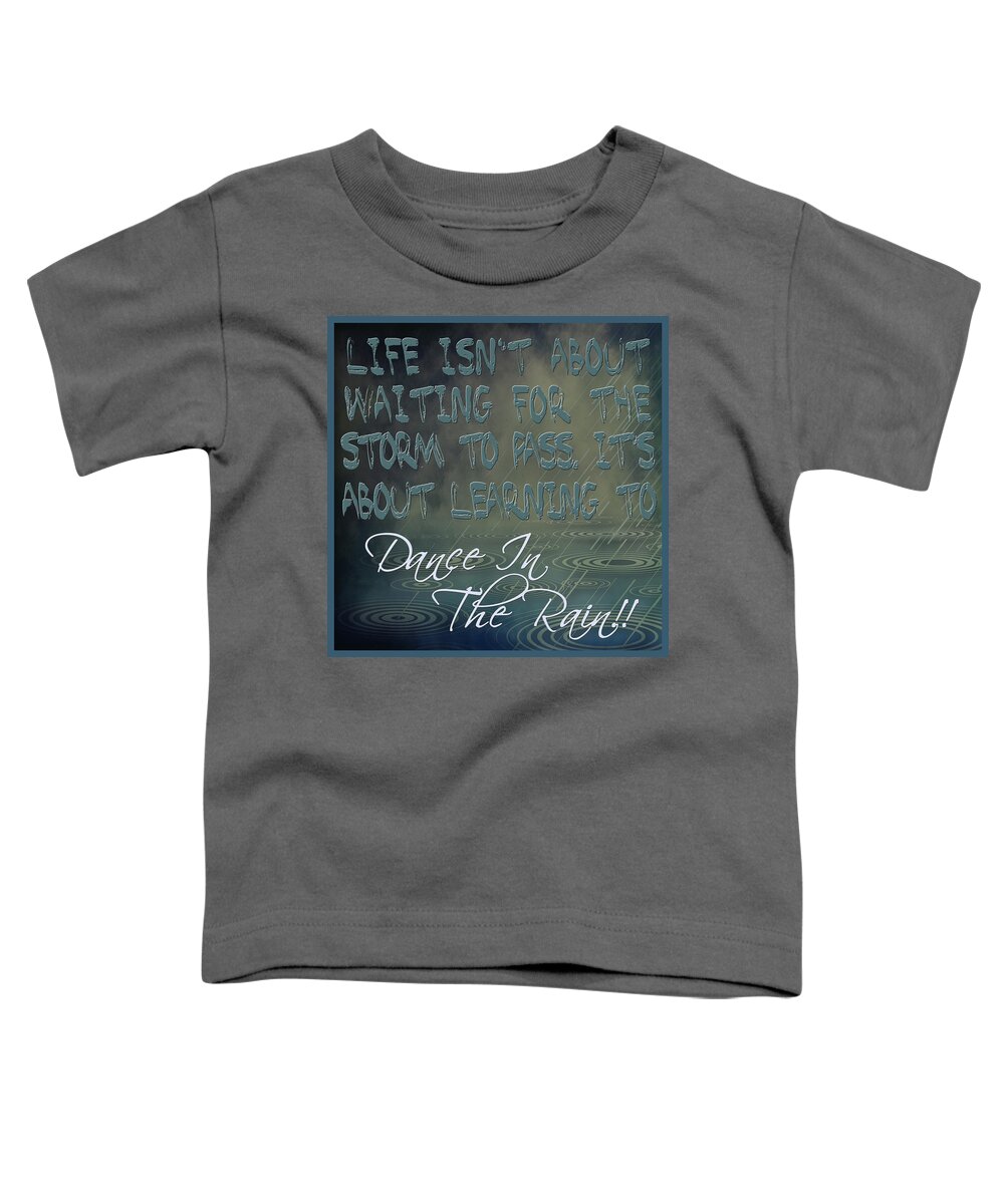 Wright Toddler T-Shirt featuring the digital art Dance In The Rain I by Paulette B Wright