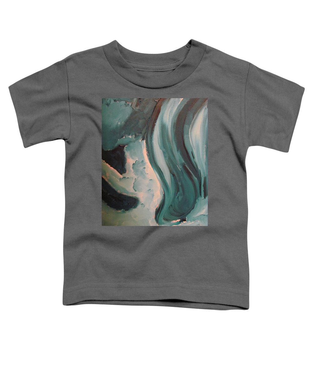 Acrylic Toddler T-Shirt featuring the painting Dancing by Shea Holliman