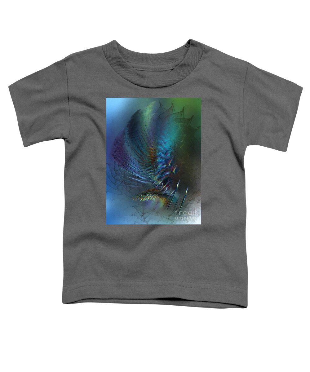 Abstract Toddler T-Shirt featuring the digital art Dancing With the Wind-Abstract Art by Karin Kuhlmann