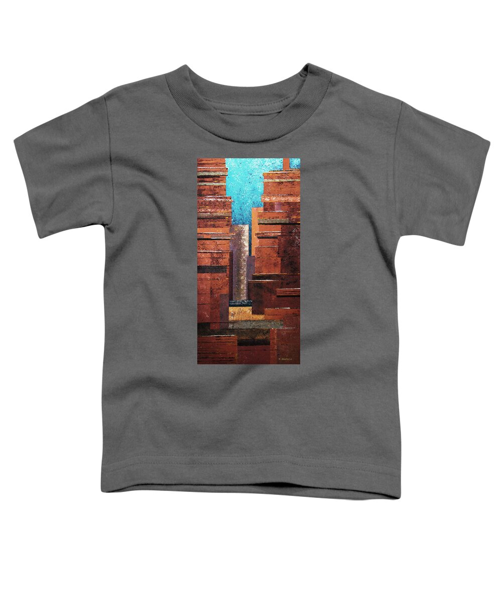 Canyon Toddler T-Shirt featuring the painting Deep Canyons by David Hansen