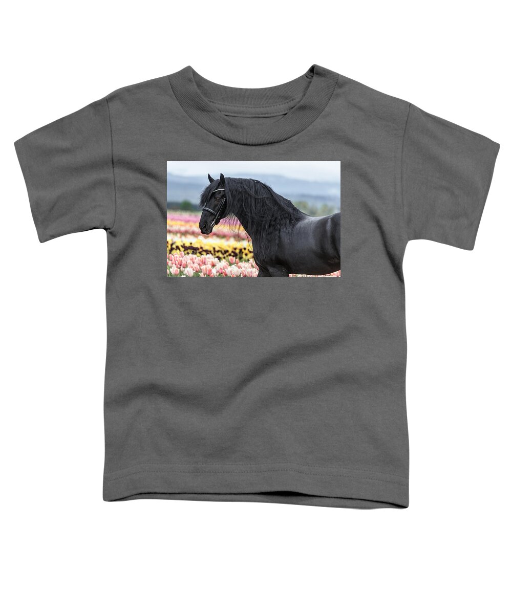 Deep In The Fields Toddler T-Shirt featuring the photograph Deep In The Fields by Wes and Dotty Weber