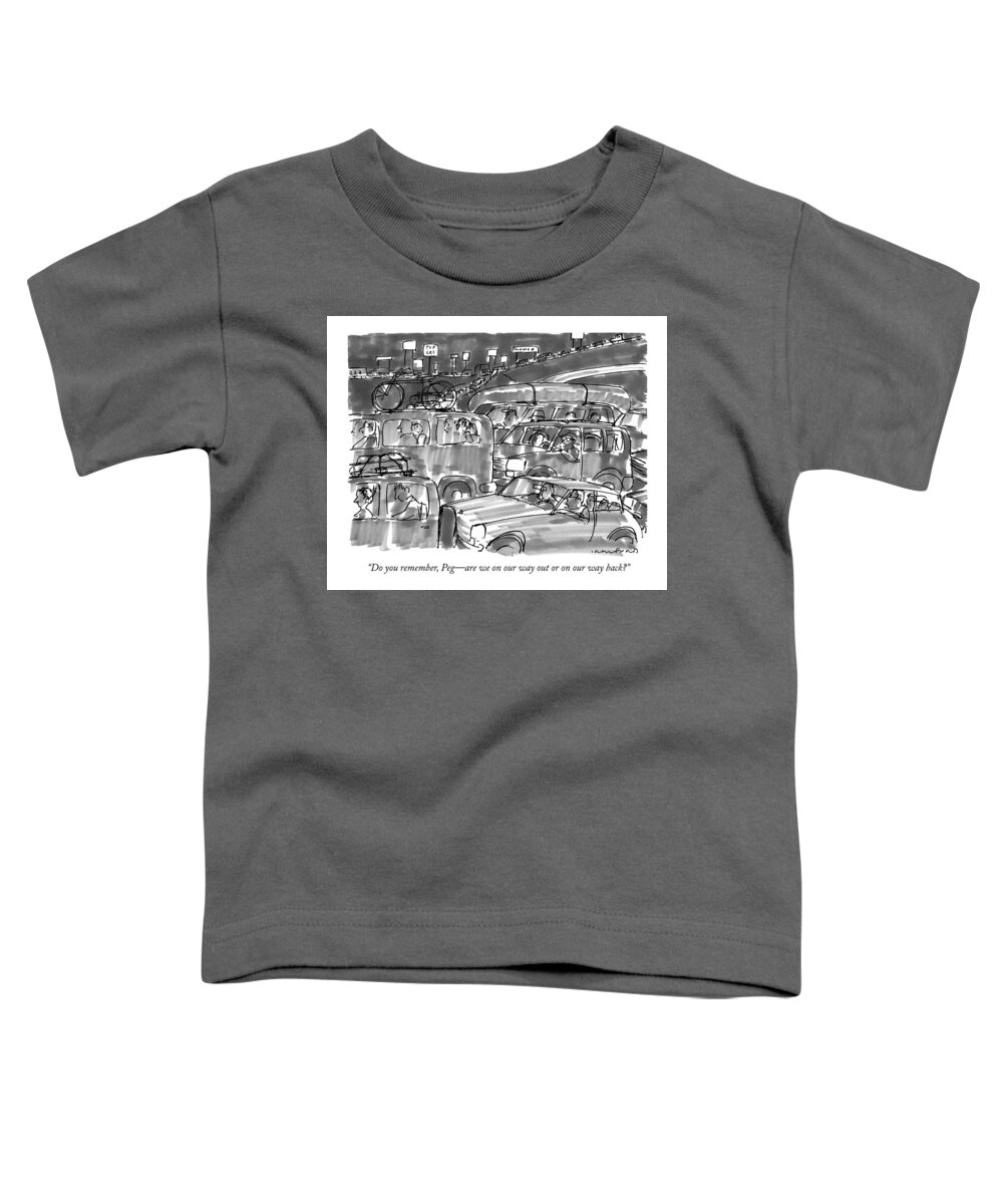 Leisure Toddler T-Shirt featuring the drawing Do You Remember by Michael Crawford