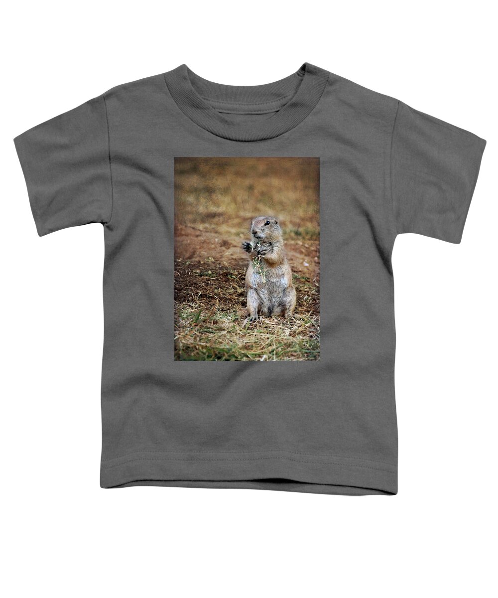 Doggie Snack Toddler T-Shirt featuring the photograph Doggie Snack by Jemmy Archer