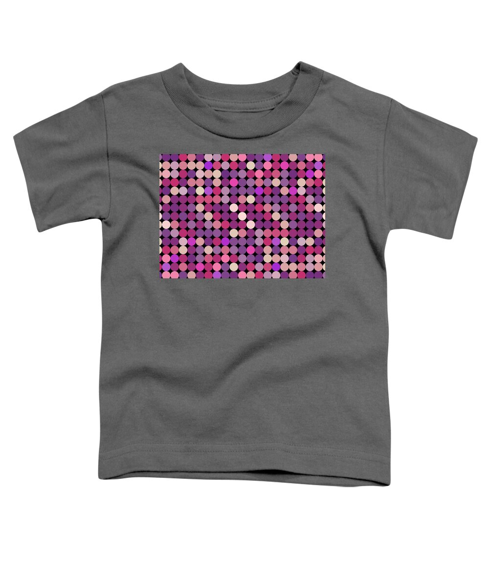 Artwork Toddler T-Shirt featuring the digital art Dots by Gabiw Art