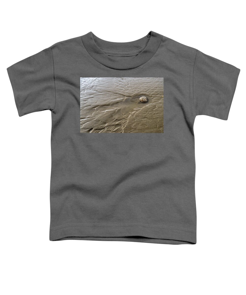 Sand Toddler T-Shirt featuring the photograph Drawings in the sand - 5 by Michael Goyberg