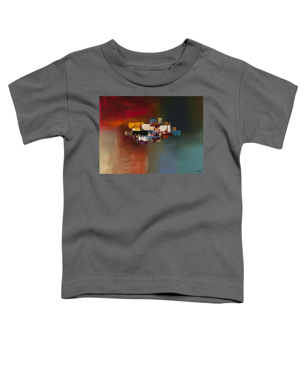 Abstract Art Toddler T-Shirt featuring the painting Dream by Carmen Guedez