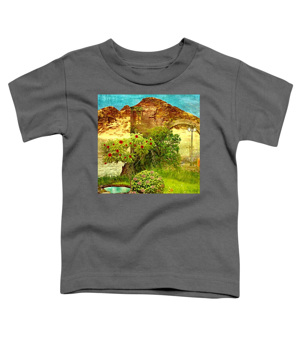 Landscape Art Toddler T-Shirt featuring the painting Dream Land by Ally White