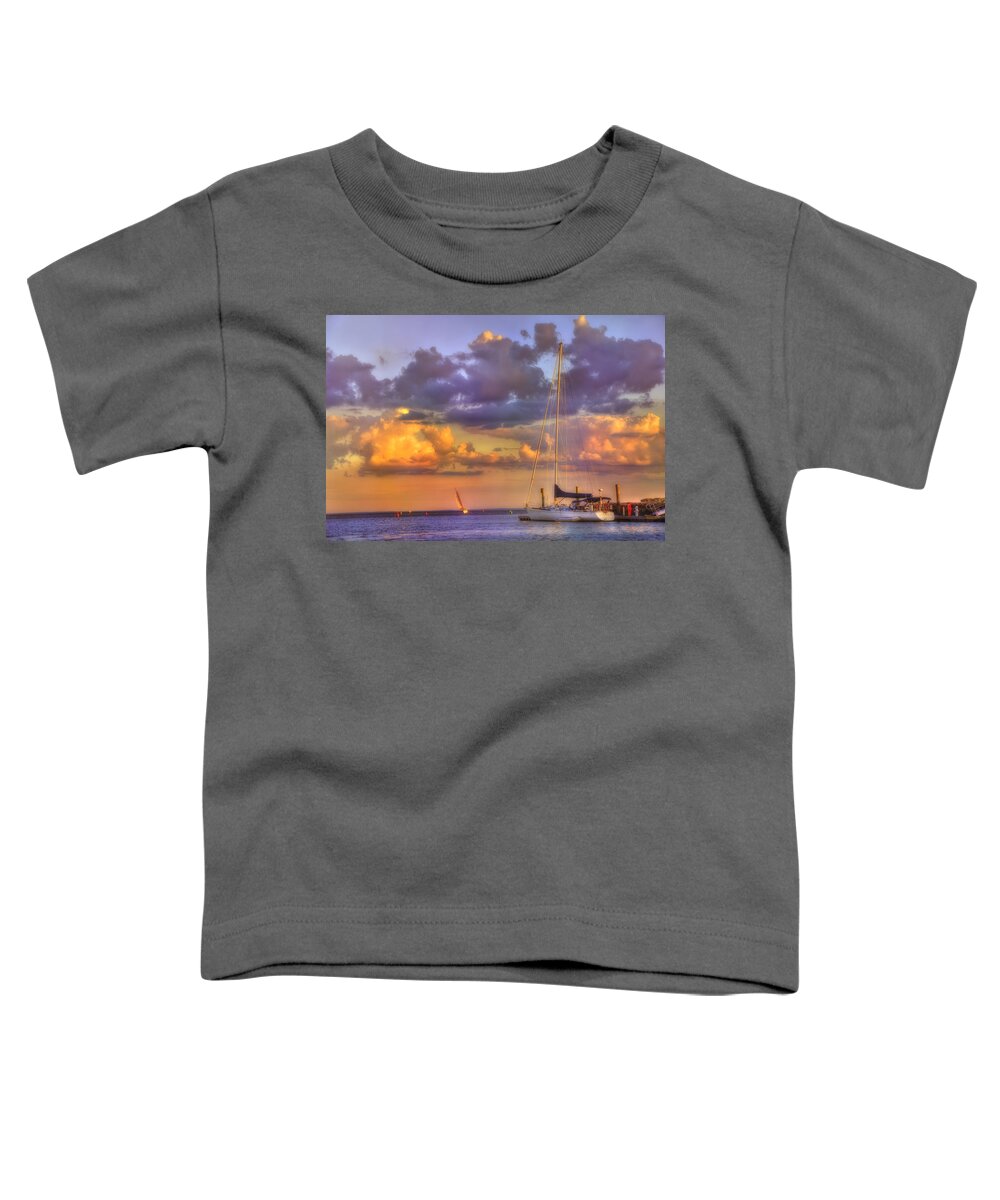 Milford Toddler T-Shirt featuring the photograph Dreamy Harbor - Milford Ct by Joann Vitali
