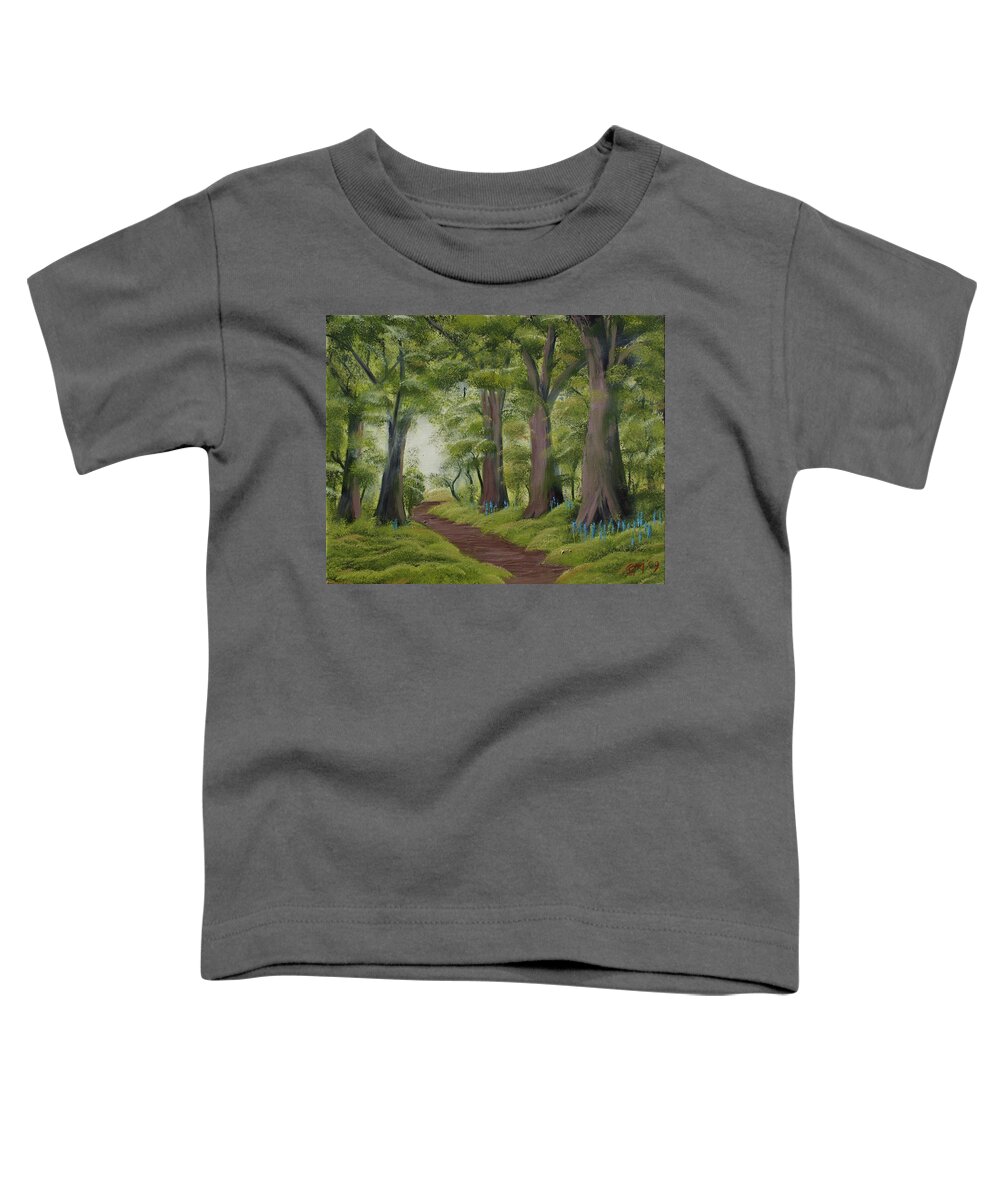 Painting Toddler T-Shirt featuring the painting Duff House Walk by Charles and Melisa Morrison