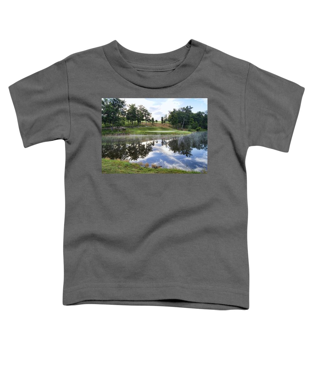 eagle Knoll Toddler T-Shirt featuring the photograph Eagle Knoll Golf Club - Hole Six by Cricket Hackmann