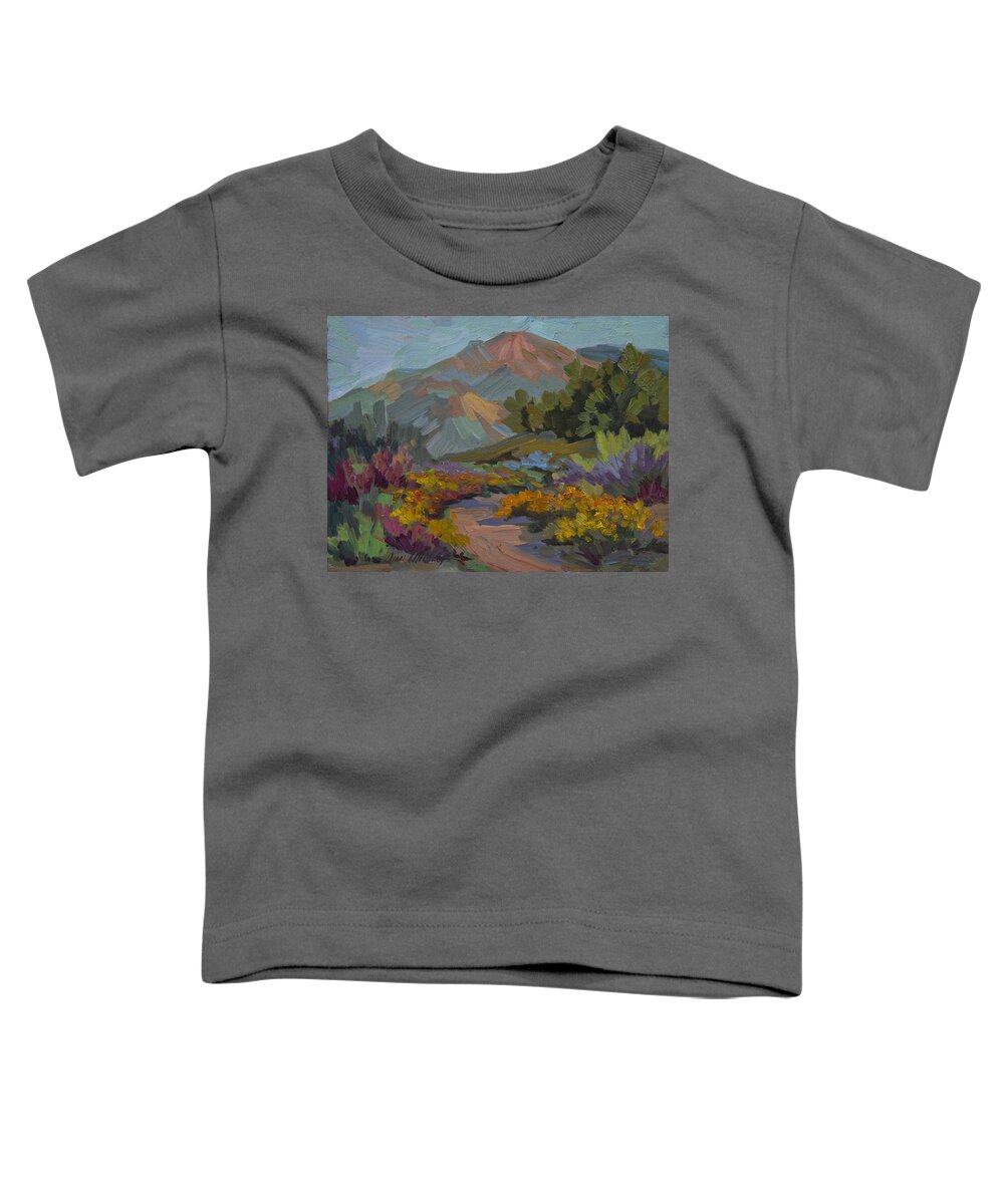 Early Morning Light Toddler T-Shirt featuring the painting Early Morning Light Santa Barbara by Diane McClary