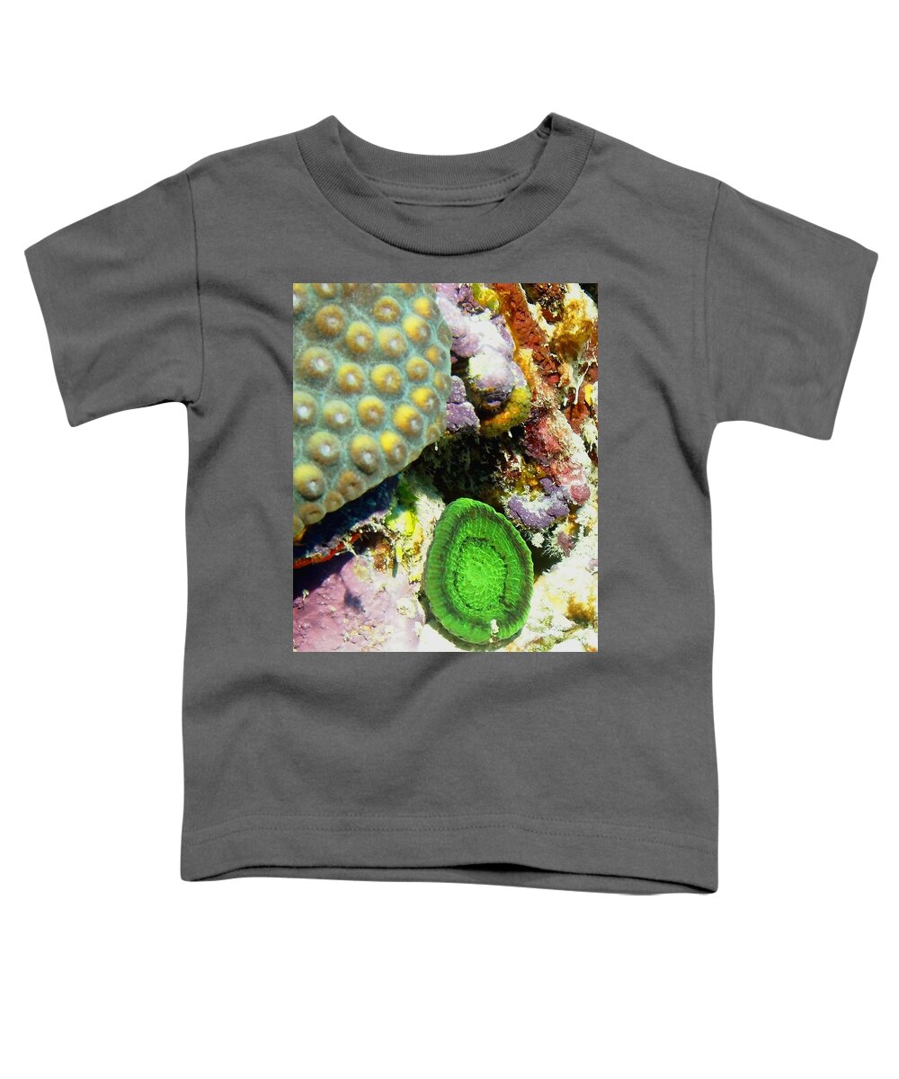 Nature Toddler T-Shirt featuring the photograph Emerald Artichoke Coral by Amy McDaniel