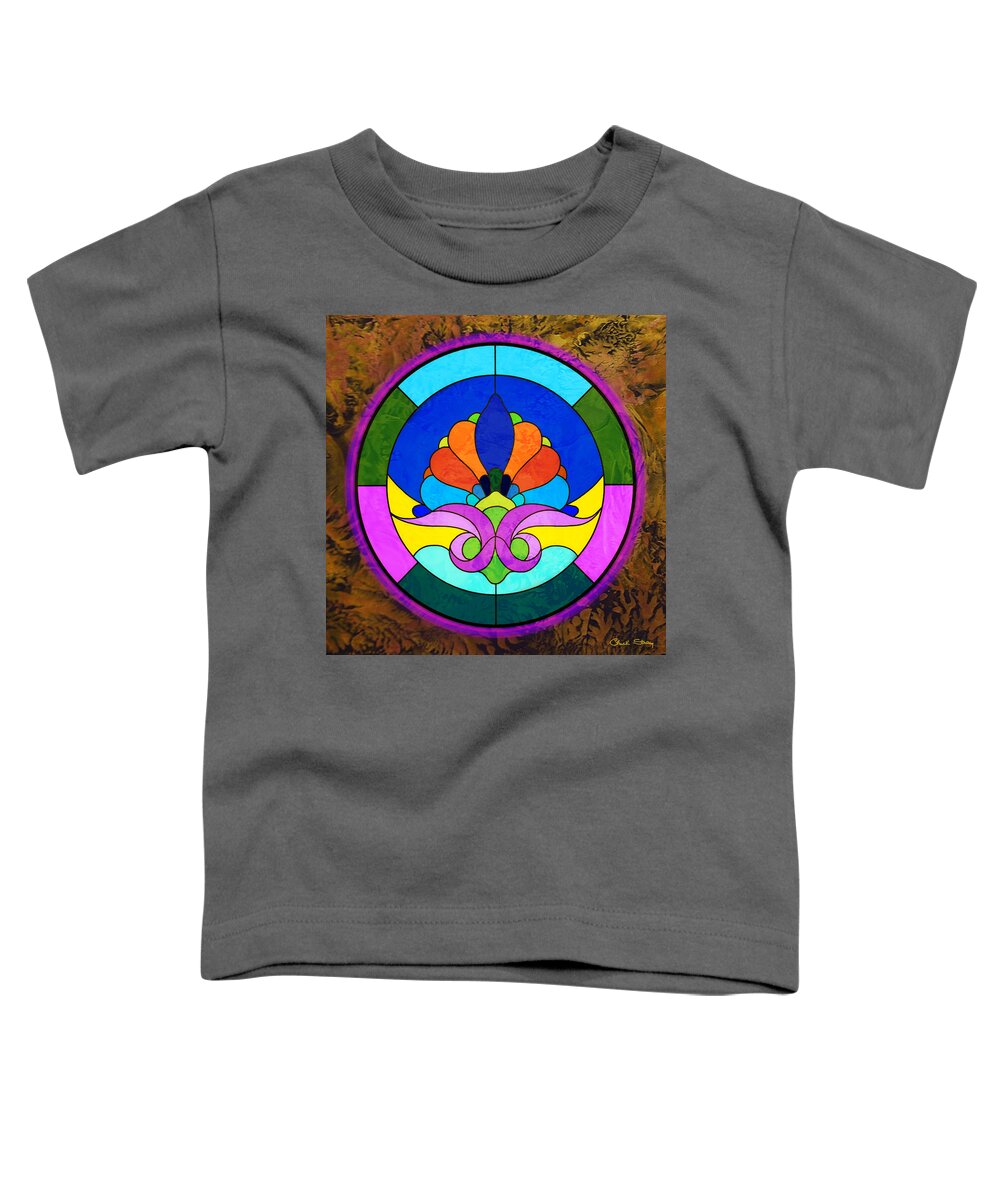 Encaustic 4 Toddler T-Shirt featuring the digital art Encaustic 4 by Chuck Staley