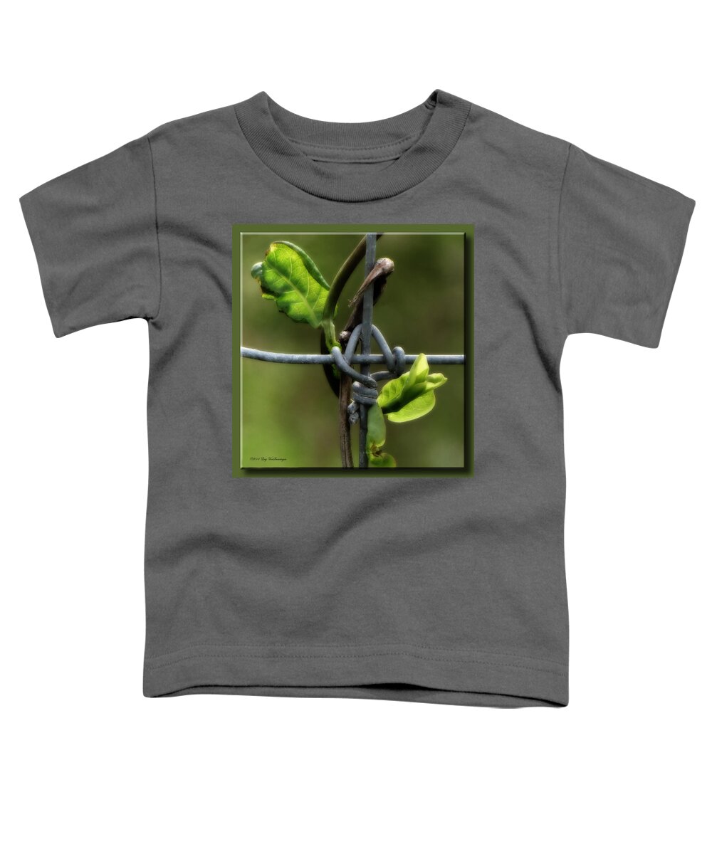 Fence Toddler T-Shirt featuring the photograph Entwined by Lucy VanSwearingen