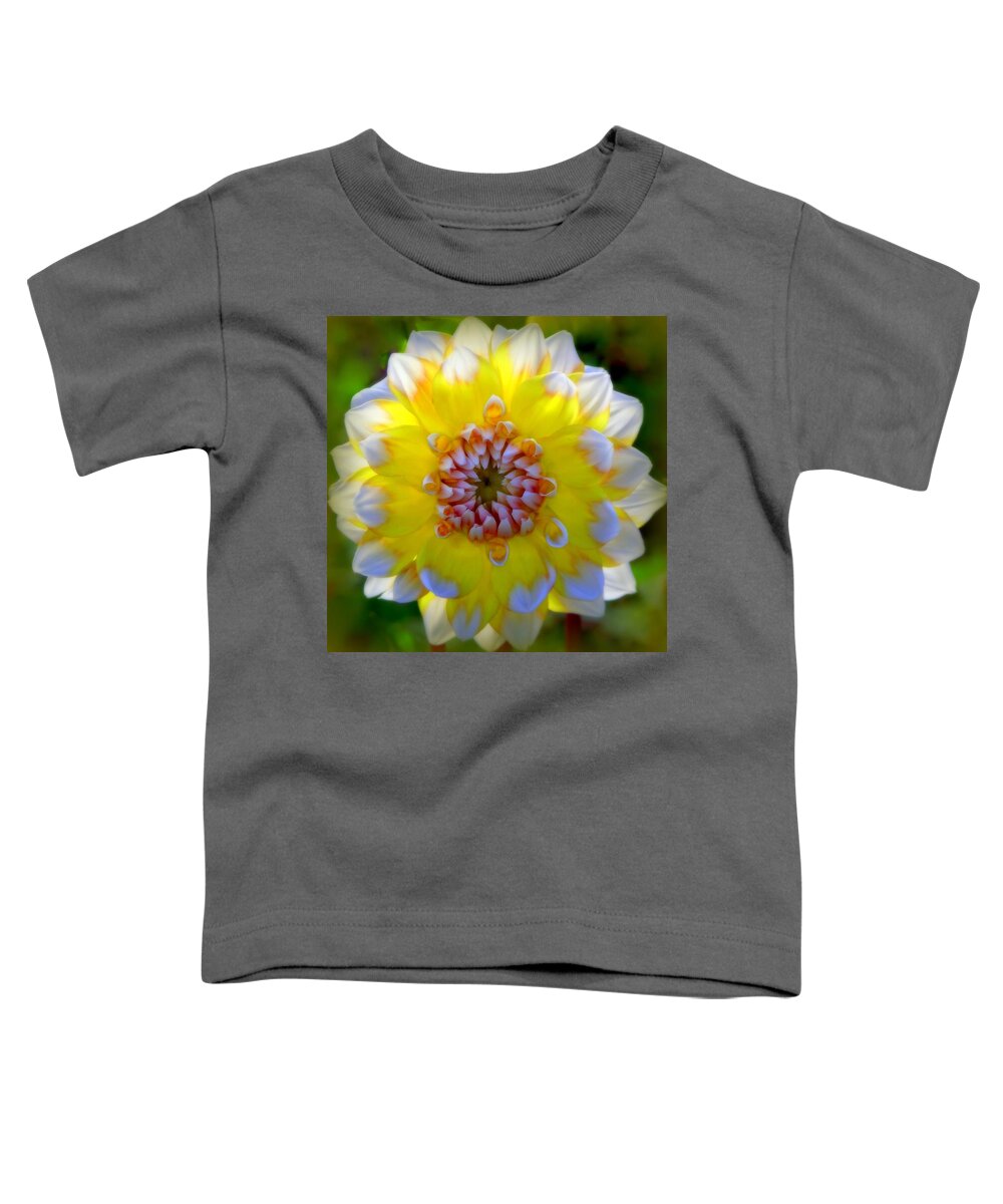 Dahlias Toddler T-Shirt featuring the photograph ESSENCE of SPRING by Karen Wiles