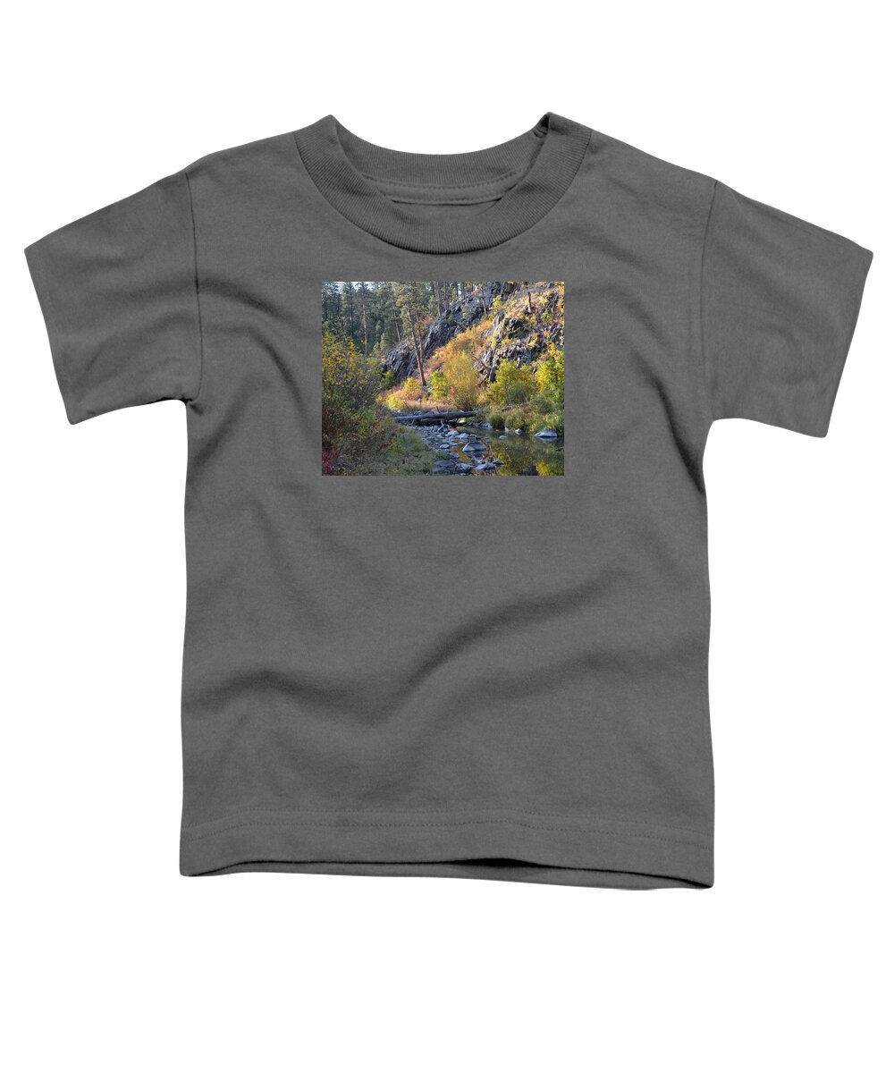 Dakota Toddler T-Shirt featuring the photograph Evening Approaches Spring Creek by Greni Graph