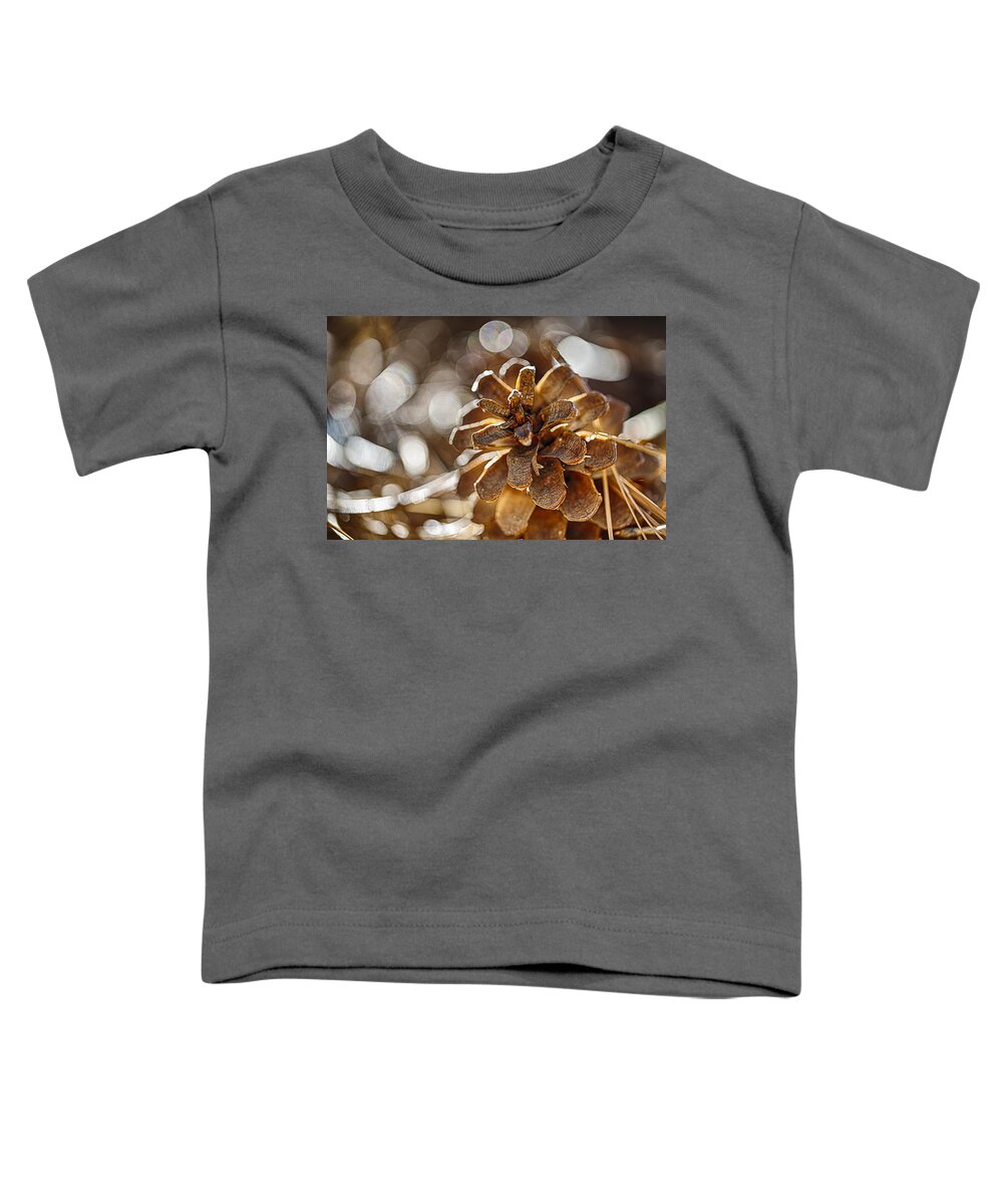 Pinecone Toddler T-Shirt featuring the photograph Fall Hike Up Humber by Scott Campbell
