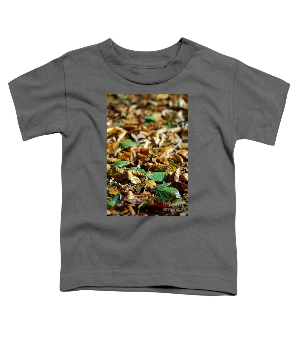 Aged Toddler T-Shirt featuring the photograph Fallen Leaves by Carlos Caetano