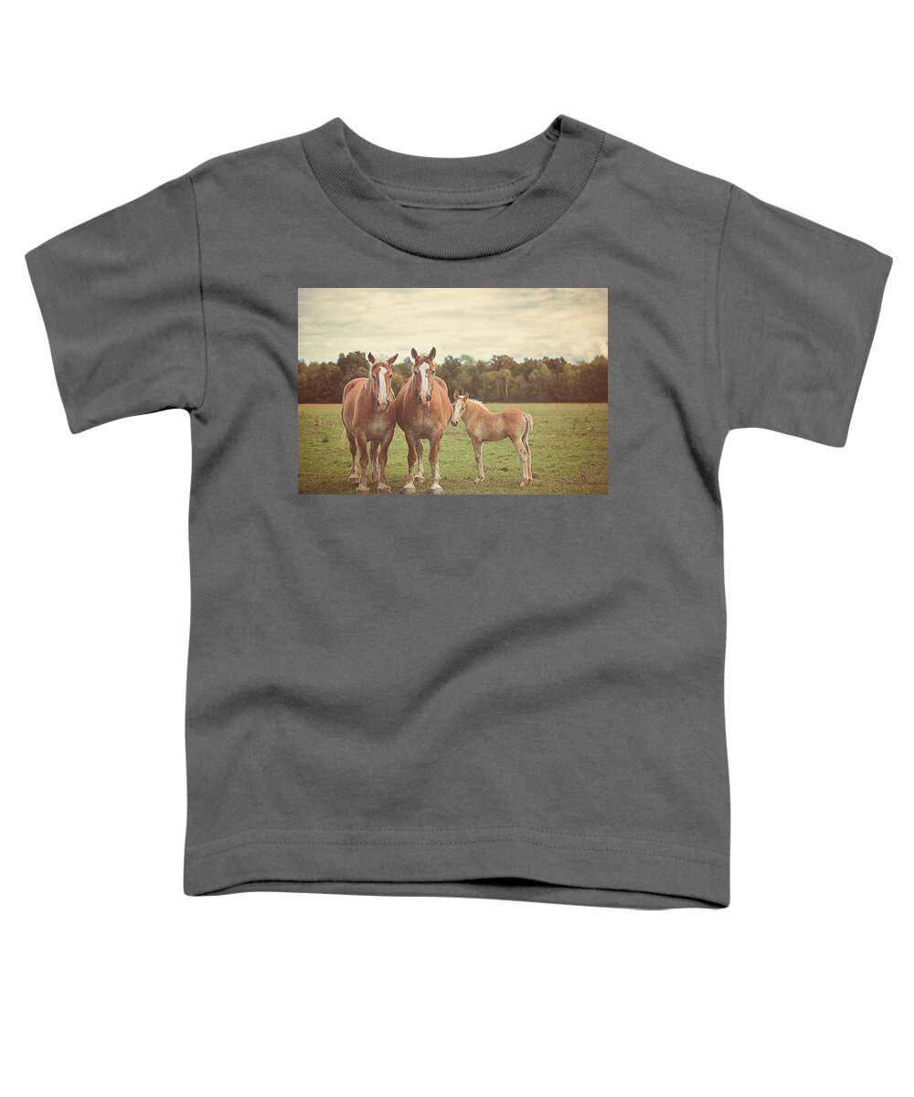 Nature Toddler T-Shirt featuring the photograph Family by Carrie Ann Grippo-Pike