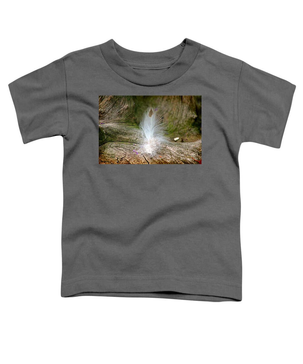 Feather Toddler T-Shirt featuring the photograph Feather by Karen Adams
