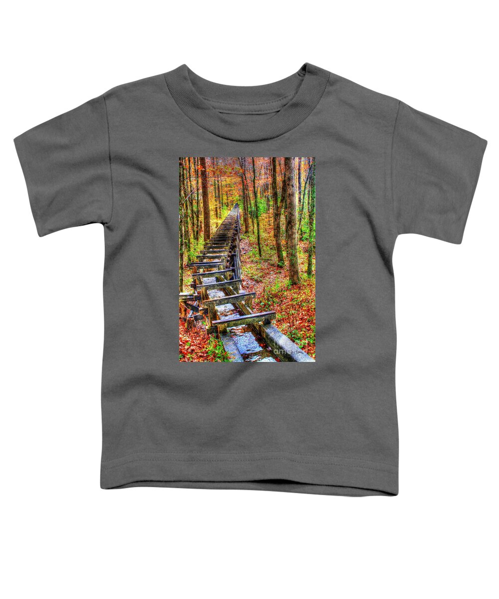 Antique Toddler T-Shirt featuring the photograph Feed the Wheel by Dan Stone