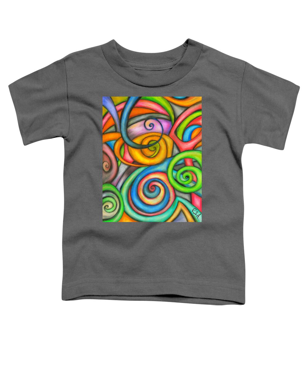 Abstract Toddler T-Shirt featuring the photograph Fiesta by Artist RiA