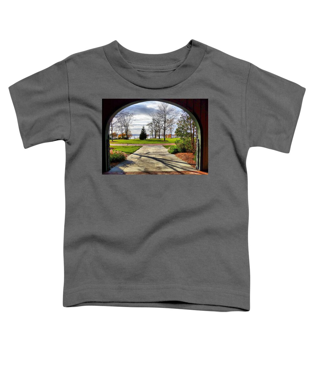 Finger Lakes Toddler T-Shirt featuring the photograph Finger Lakes View from Mackenzie Childs by Mitchell R Grosky