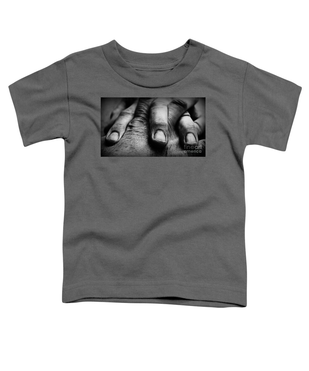 Fingers Toddler T-Shirt featuring the photograph Fingers by Clare Bevan